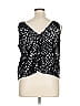 J.Crew Collection 100% Polyester Black Silver Sleeveless Top Size XL - photo 2
