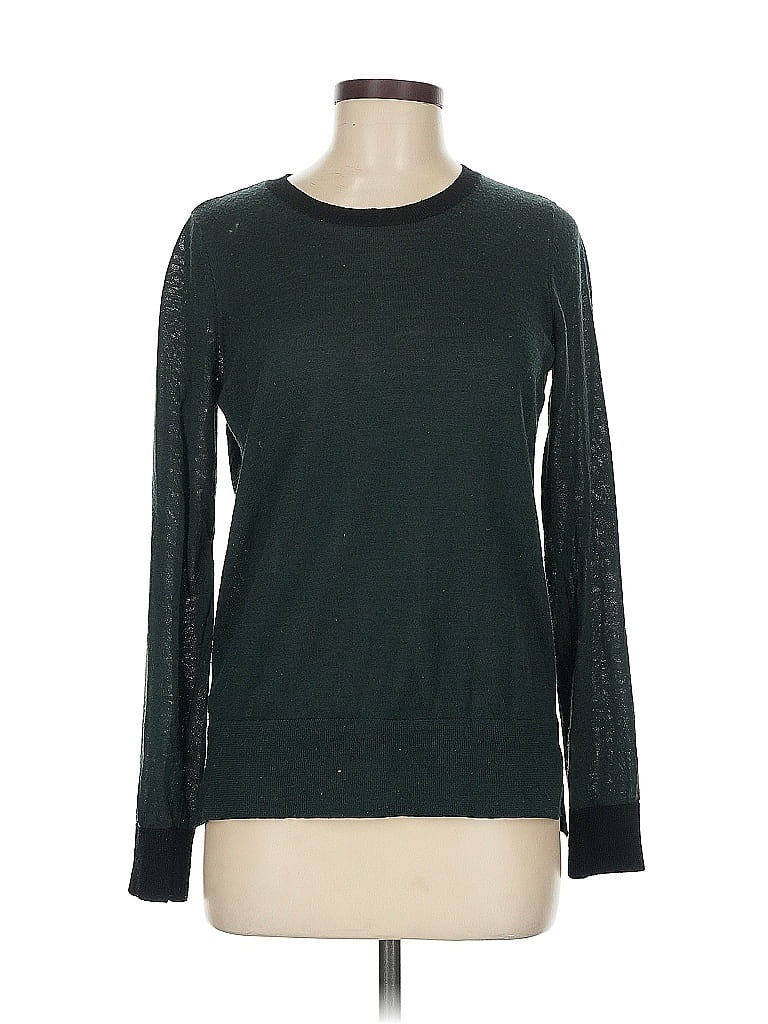 Pre-owned Ann Taylor Loft Pullover Sweater In Green
