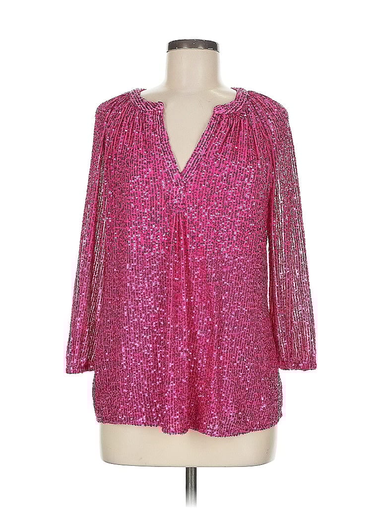 Crown & Ivy Pink 3/4 Sleeve Blouse Size M - photo 1