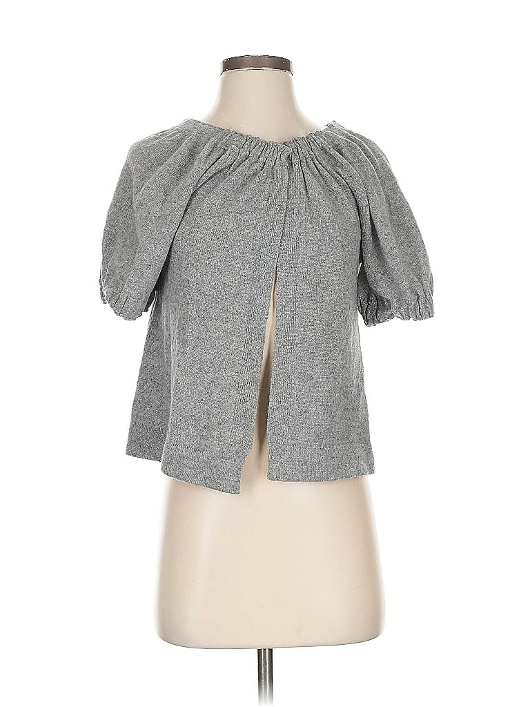Pre-owned Cynthia Rowley Tjx Cashmere Cardigan Sweater In Gray