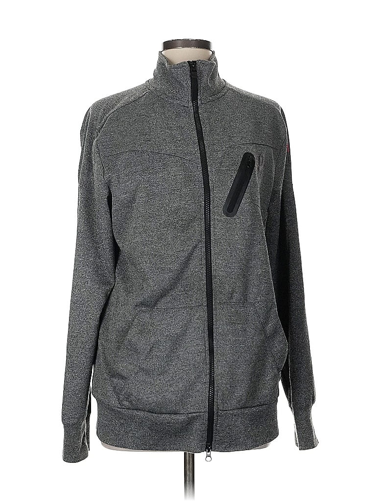 Spyder 100% Polyester Gray Zip Up Hoodie Size M - photo 1