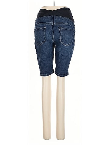 Isabel Maternity Denim Shorts (view 2)