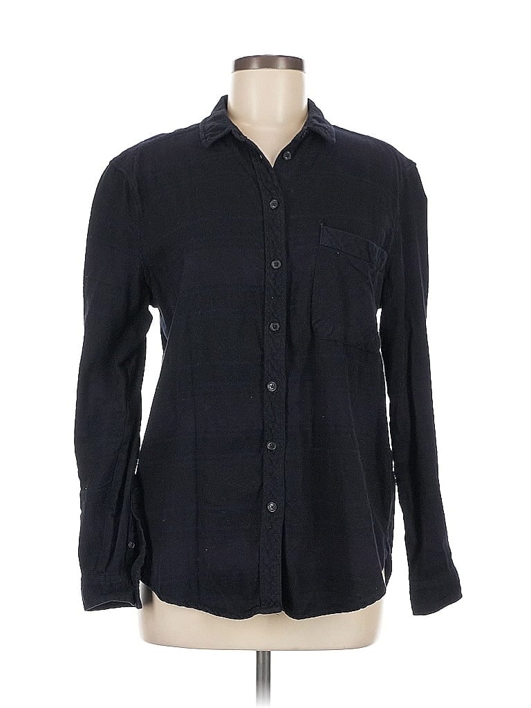 Pre-owned Bdg Long Sleeve Button Down Shirt In Black