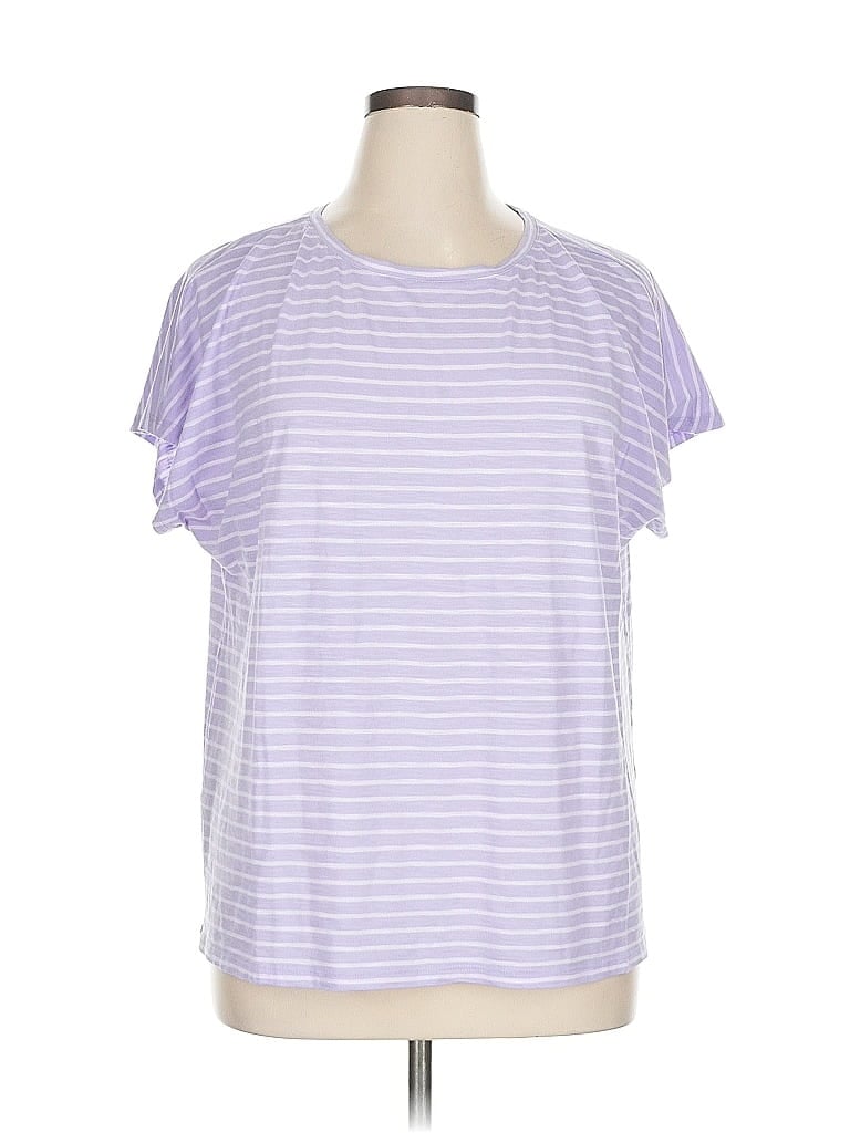 Click to view more detailed imagery on our partner's website Pre-owned Jjill Short Sleeve T-shirt In Purple