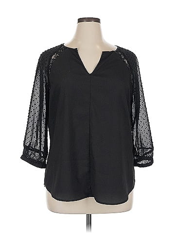 New York & Company 3/4 Sleeve Blouse (view 1)