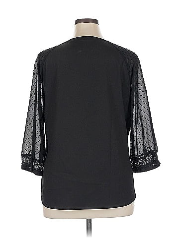 New York & Company 3/4 Sleeve Blouse (view 2)