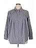 Woman Within 100% Cotton Gray 3/4 Sleeve Blouse Size 18 - 20 - photo 1