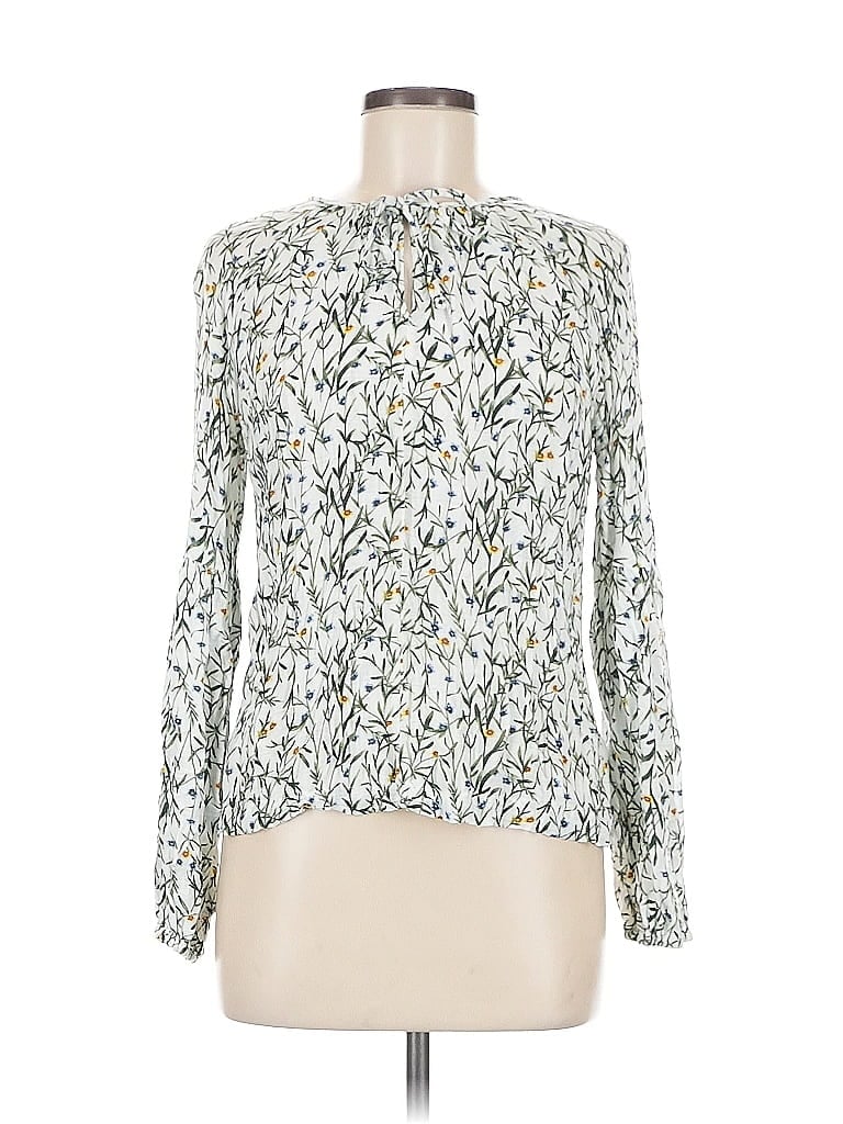 Pre-owned Universal Thread Long Sleeve Blouse In Green