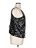 J.Crew Collection 100% Polyester Black Silver Sleeveless Top Size XL - photo 3