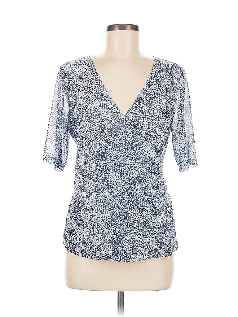 Cable & Gauge Blue Short Sleeve Blouse Size M - photo 1