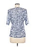 Cable & Gauge Blue Short Sleeve Blouse Size M - photo 2