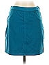 Hue Solid Teal Casual Skirt Size S - photo 1