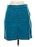 Hue Solid Teal Casual Skirt Size S - photo 2