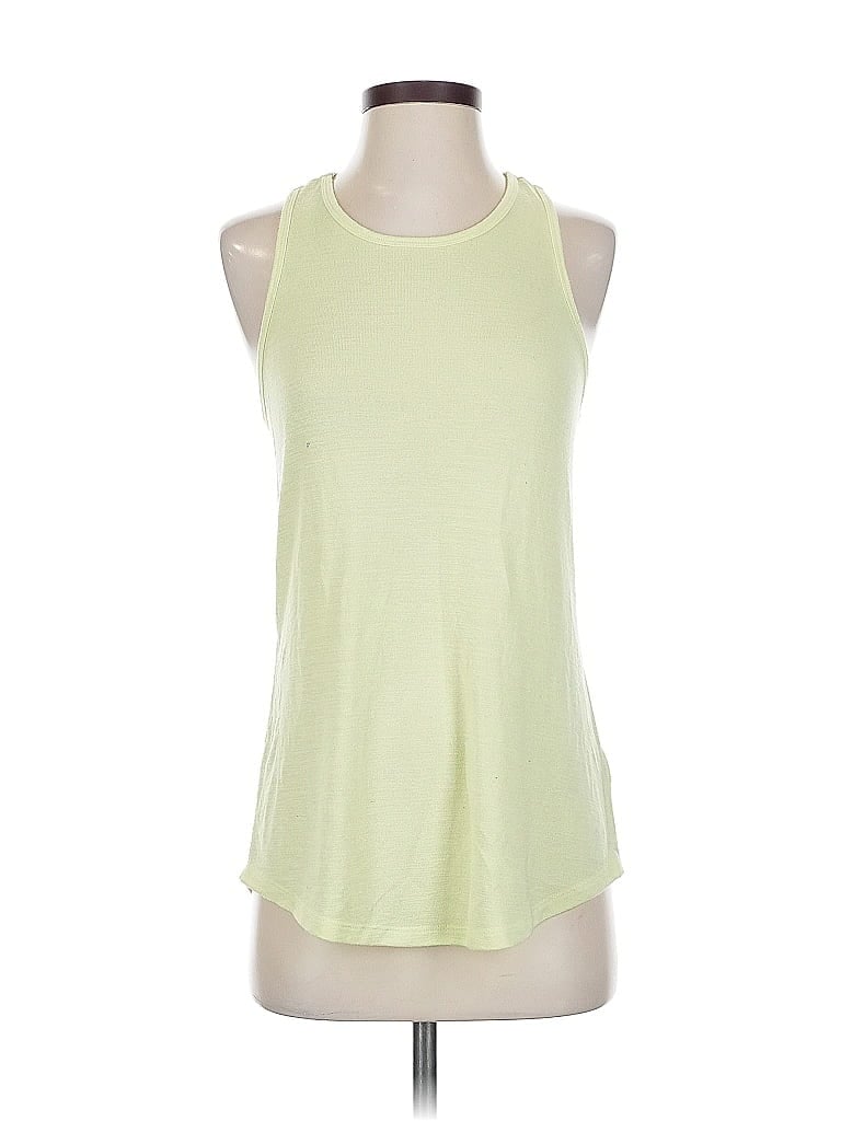 Pre-owned Gap Tank Top Yellow Halter Neckline Tops