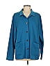 Cuddl Duds Teal Blue Long Sleeve Blouse Size L - photo 1