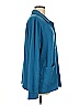 Cuddl Duds Teal Blue Long Sleeve Blouse Size L - photo 3