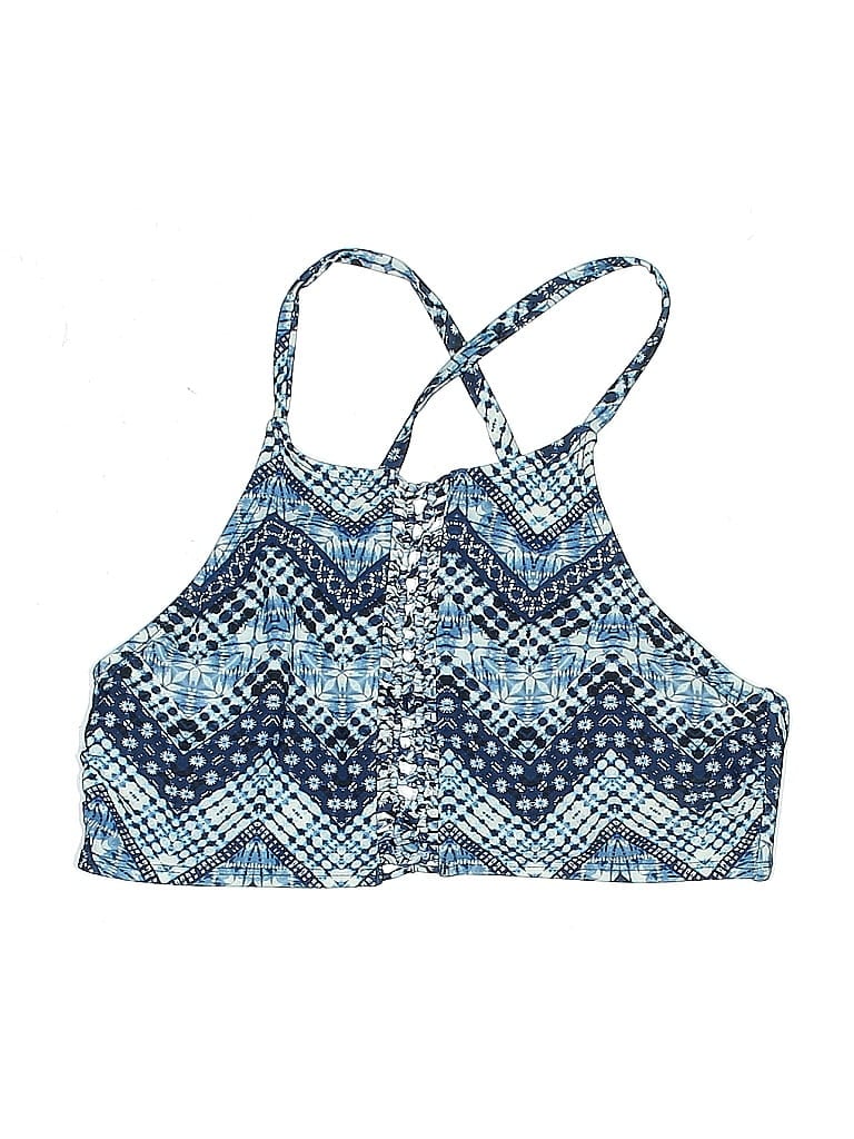 Pre-owned No Boundaries Swimsuit Top Blue Swimwear