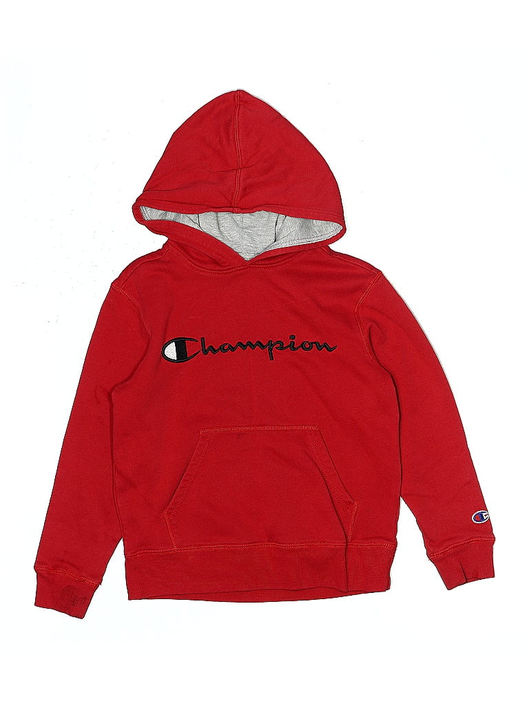 Click to view more detailed imagery on our partner's website Pre-owned Champion Kids' Pullover Hoodie In Red