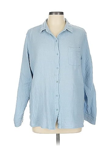Anne Klein Long Sleeve Polo (view 1)