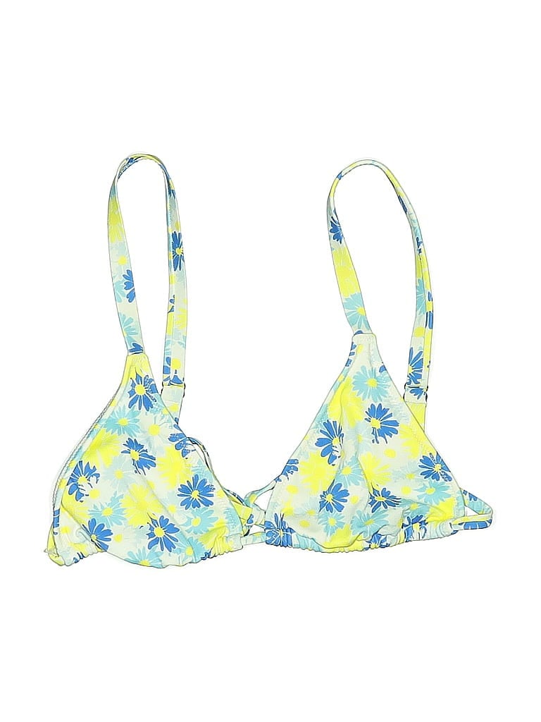 La Blanca Floral Yellow Swimsuit Top Size M - photo 1