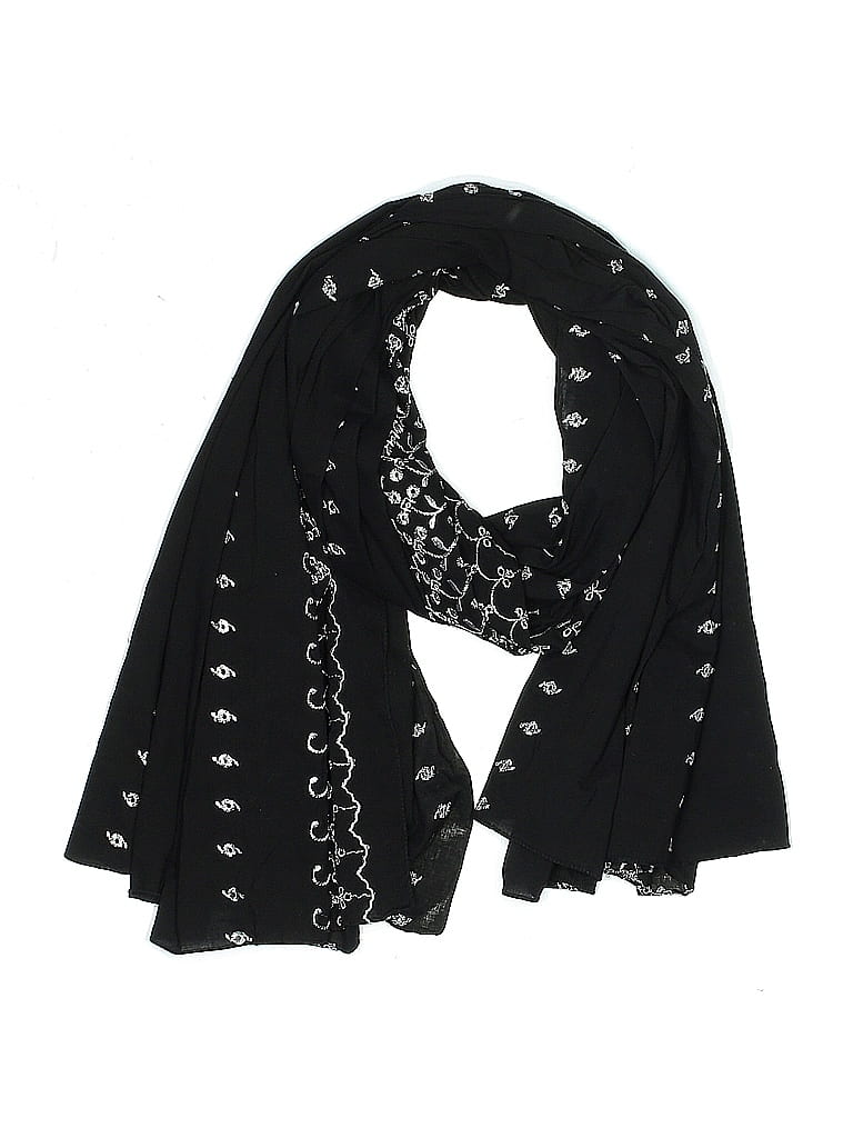 Pre-owned Unbranded Scarf In Black