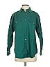 Chio 100% Cotton Teal Long Sleeve Button-Down Shirt Size S - photo 1