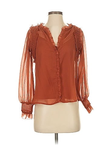 Forever That Girl for Anthropologie 3/4 Sleeve Blouse (view 1)