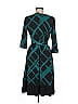 Bisou Bisou Graphic Teal Cocktail Dress Size 8 - photo 2