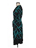 Bisou Bisou Graphic Teal Cocktail Dress Size 8 - photo 4