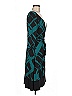 Bisou Bisou Graphic Teal Cocktail Dress Size 8 - photo 3