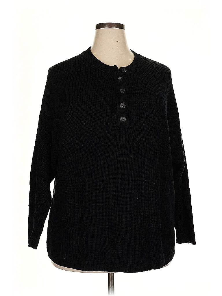 Pre-owned Aerie Cardigan Sweater In Black