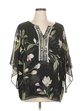 Belle By Kim Gravel 3/4 Sleeve Blouse