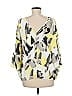 Valette 100% Polyester Yellow 3/4 Sleeve Blouse Size M - photo 2