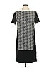 Armani Exchange 100% Polyester Houndstooth Gray Black Casual Dress Size XXS - photo 1