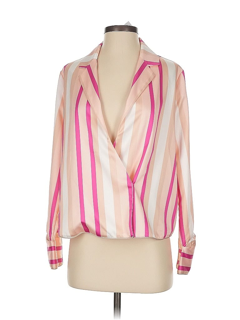 Pre-owned Notes Du Nord Long Sleeve Blouse In Pink