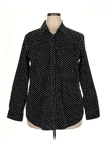Jones New York Signature Long Sleeve Button-Down Shirt (view 1)