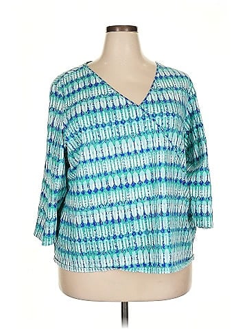 Hearts of Palm Woman 3/4 Sleeve Blouse (view 1)