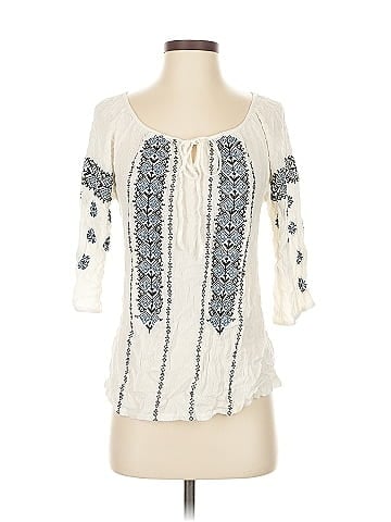 Solitaire 3/4 Sleeve Blouse (view 1)