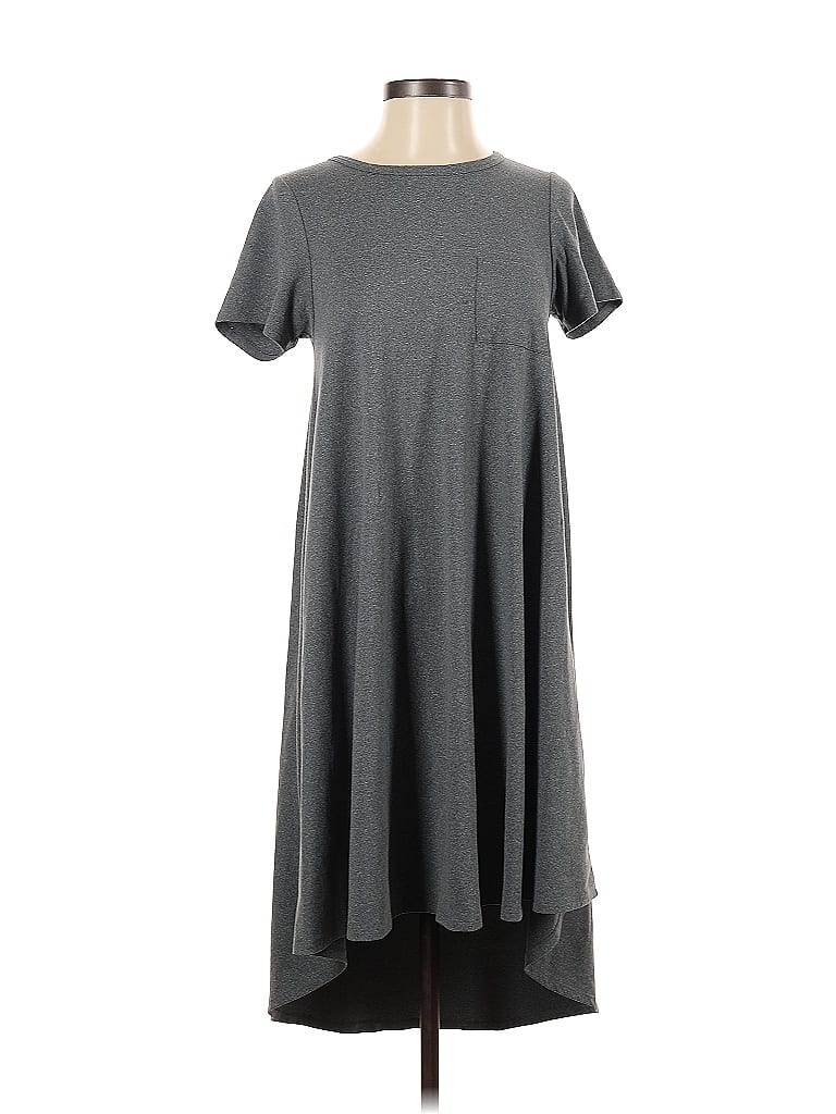 Pre-owned Lularoe Casual Dress In Gray