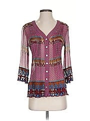 Sundance 3/4 Sleeve Silk Top