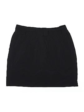 Columbia Solid Gray Black Casual Skirt Size L