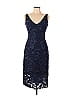 ML Monique Lhuillier 100% Polyester Blue Cocktail Dress Size 6 - photo 1
