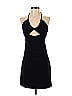 Open Edit Solid Black Cocktail Dress Size XS - photo 1