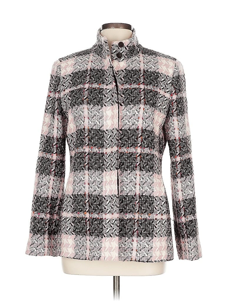 Doncaster Collection Tweed Ivory Pink Coat Size 10 - photo 1
