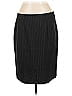 Armani Collezioni Chevron-herringbone Black Wool Skirt Size 12 - photo 2