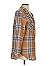Cloth & Stone 100% Cotton Plaid Brown Long Sleeve Button-Down Shirt Size S - photo 3