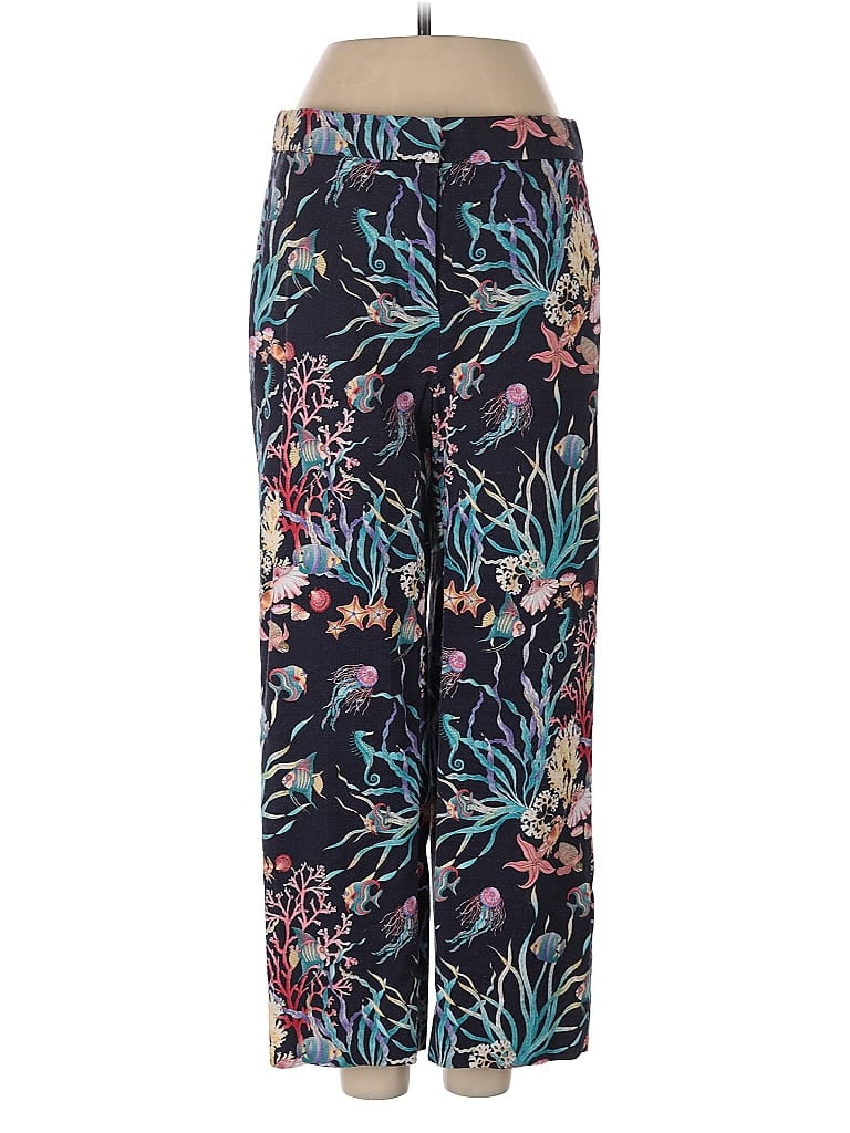 J.Crew Collection Tropical Blue Casual Pants Size 0 - photo 1