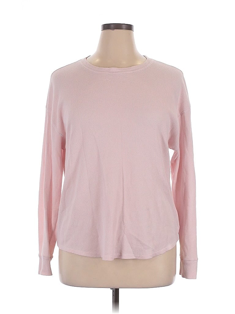 Pre-owned Time And Tru Pullover Sweater In Pink