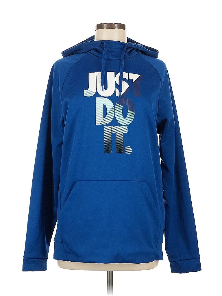 Pre-owned Nike Pullover Hoodie In Blue