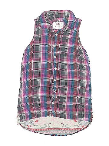 Justice Sleeveless Button-Down Shirt (view 1)